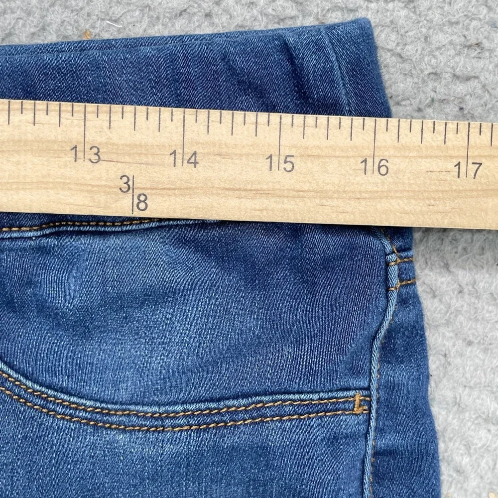 Bandolino Jean Shorts Women's 32 Raw Frayed Comfort Pull On Academia Preppy 90's